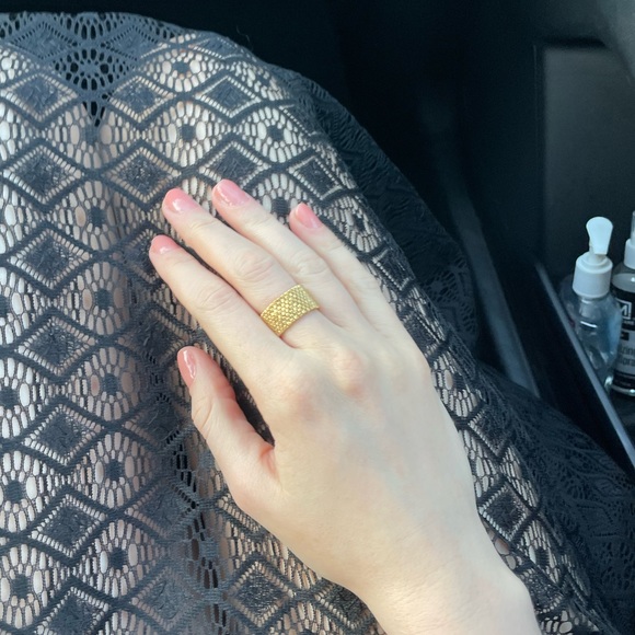 Beaded peyote ring. Handmade. Miyuki beads - Picture 6 of 6